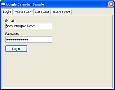 Google Calendar Demo Application